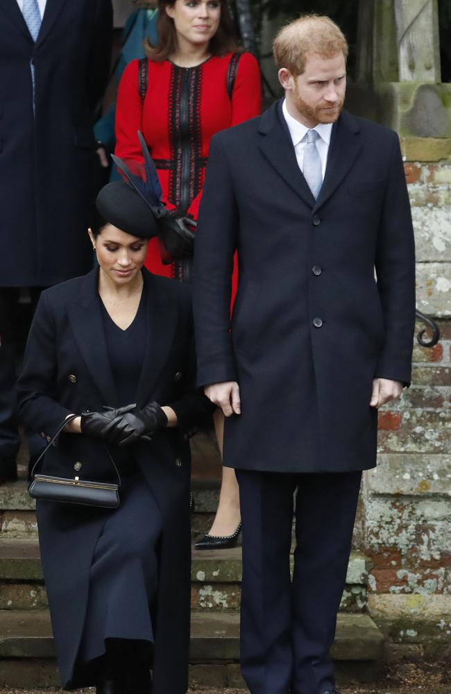 Meghan had clearly been practising how to curtsy in front of the Queen. Picture: AP Photo/Frank Augstein