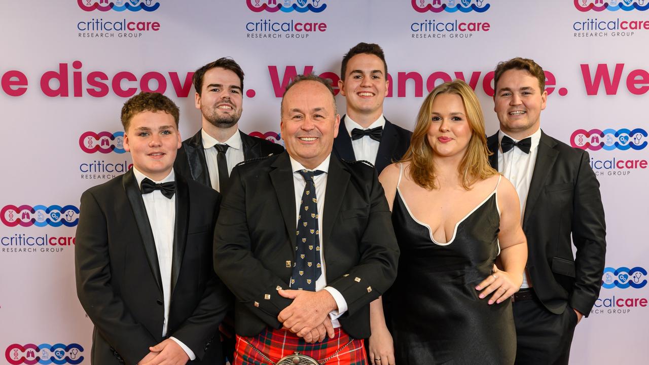 CCRG 20-Year Anniversary Dinner - Professor John Fraser pictured with his children Picture Wavell Bush Photography