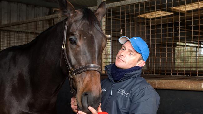 Adam Trinder’s Jerilderie Letter is a $13 chance in a 1400m race for three-year-olds at Caulfield. Picture: Mark Dadswell