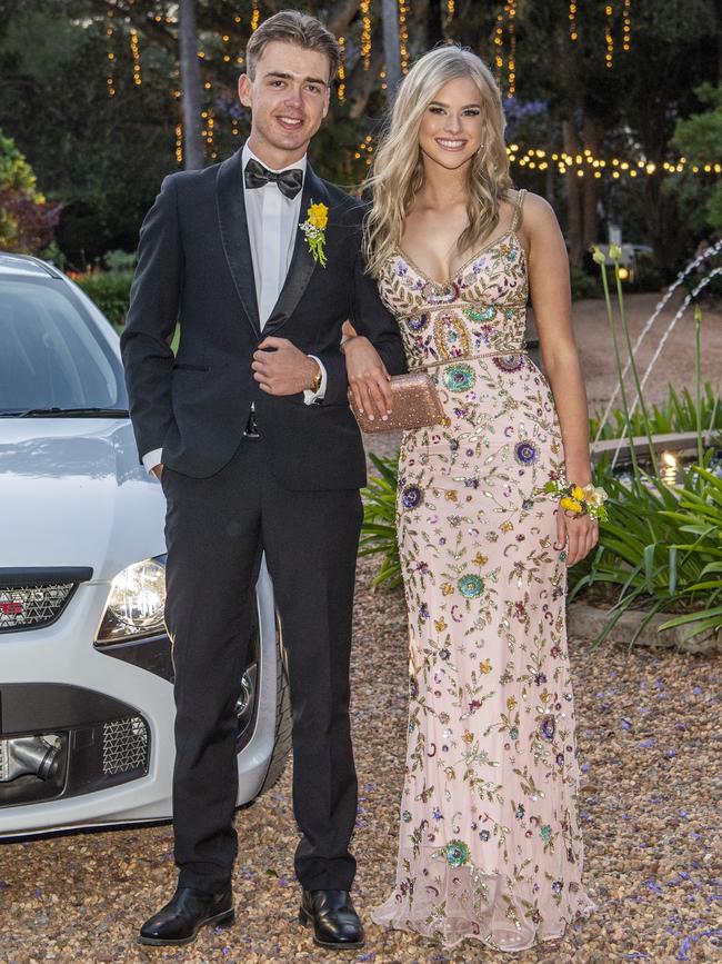 Ronan Furness and Phoebe Wallace. Highlands Christian College formal at Gabbinbar Homestead. Wednesday. 18th Nov 2020 Picture: Nev Madsen