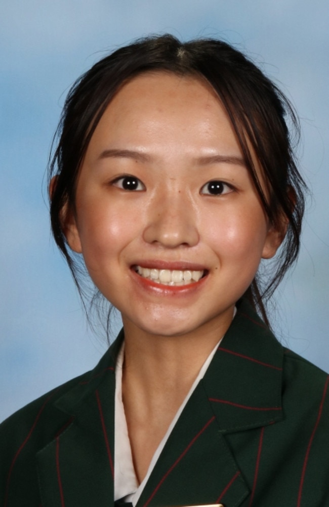 Sally Wang, MacGregor State High School, academic captain.