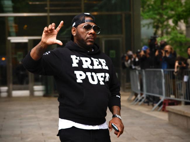 A Sean 'Diddy' Combs's supporter arrives at the Southern District of New York Federal Court, as jury selection begins in Combs' federal sex crimes trial in New York on May 5, 2025. Picture: AFP