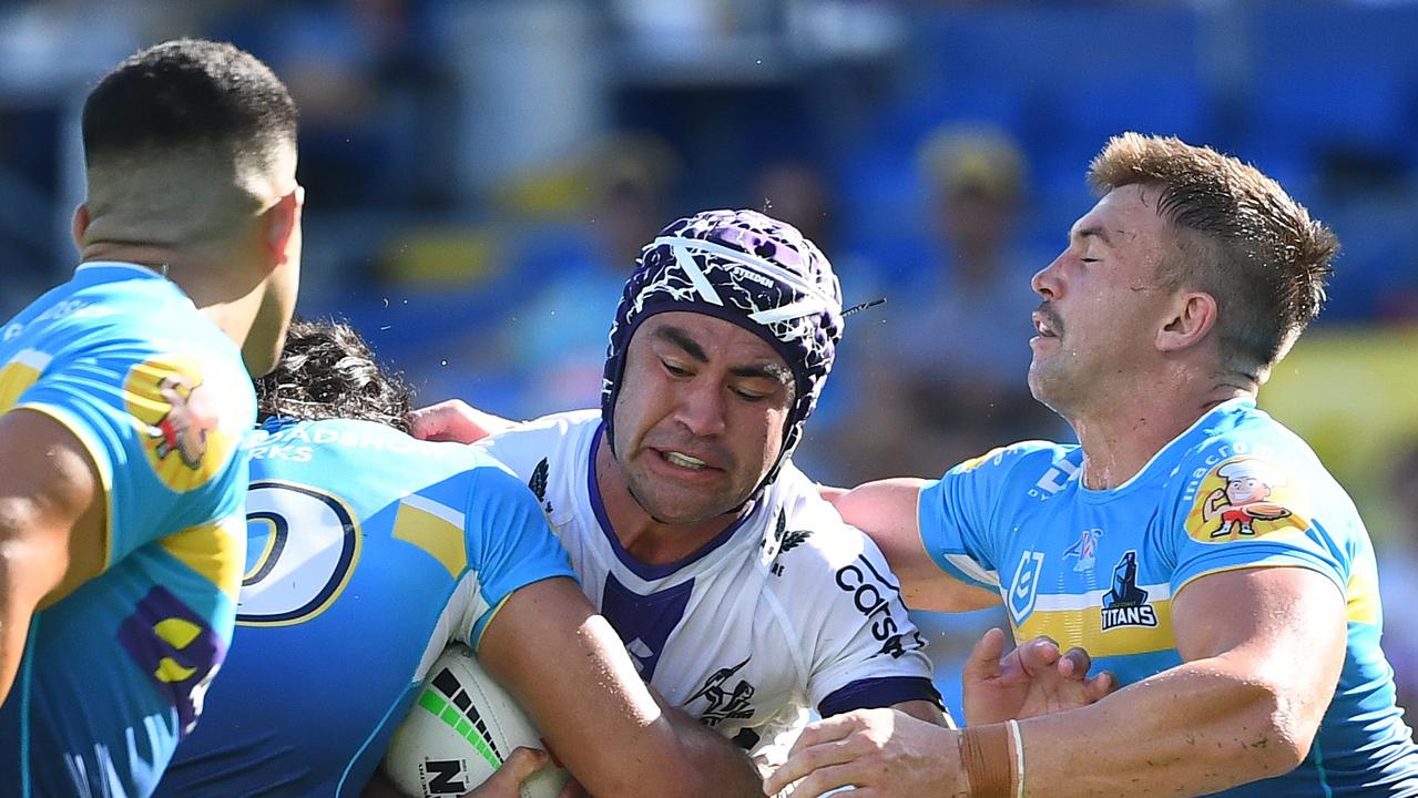 Melbourne Storm halfback Jahrome Hughes will miss their next two games after failing in his judiciary bid. Picture: Getty Images.