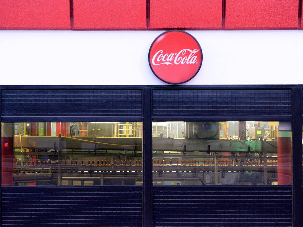 Outside the Coca-Cola factory in 2015. Picture: Supplied