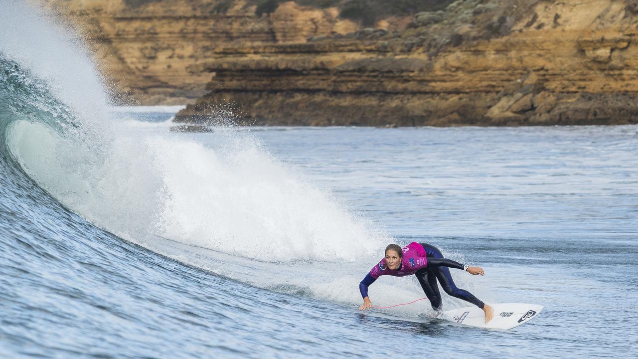 Seven-time world champion Stephanie Gilmore knows the Bells Beach break very well. Picture: Kelly Cestari