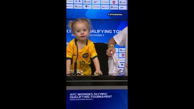 Matildas Press Conference Gatecrashed By Adorable Visitor | News.com.au ...