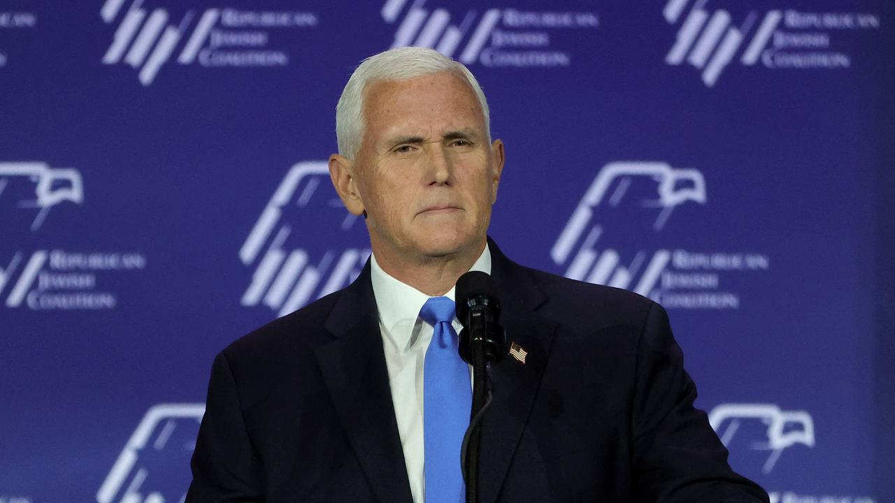 Former VP Michael Pence has announced he is suspending his 2024 presidential campaign. Picture: Ethan Miller/Getty Images/AFP