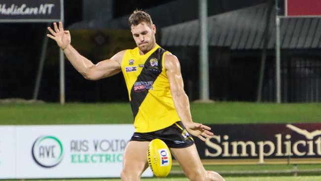 The Nightcliff Tigers took on St Mary’s on Friday night at TIO Stadium in Round e of the NTFL Men's Premier League. Picture: Celina Whan/AFLNT Media