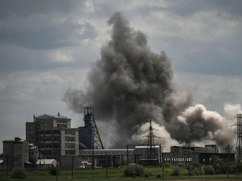 Fighting continues in Soledar at the eastern Ukrainian region of Donbas. Picture: AFP