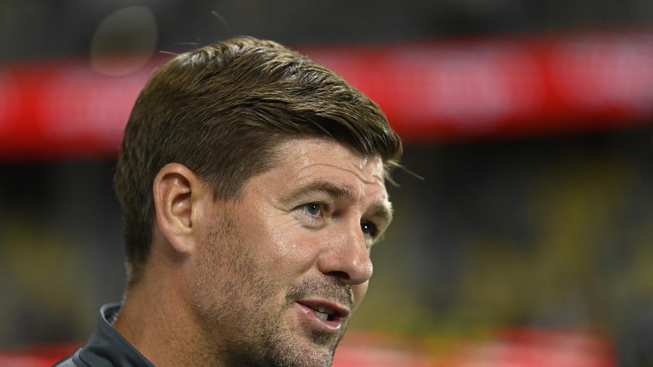 Aston Villa coach Steven Gerrard has been happy with his side’s form in Australia. Picture: Ian Hitchcock/Getty Images