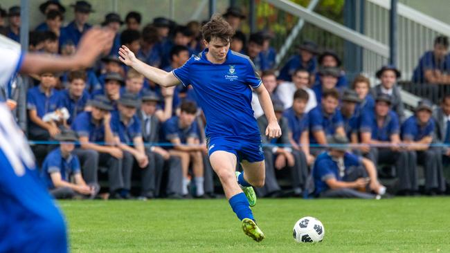 Churchie's Ethan Medina playing against Nudgee College.