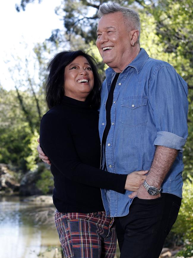 Jimmy and Jane Barnes at home in the NSW Southern Highlands. Picture: Nikki Short