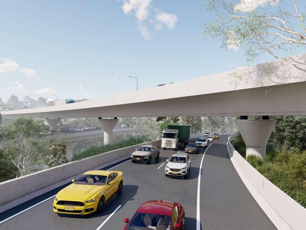 An illustration of art of the proposed M7-M12 Interchange. Picture: Supplied