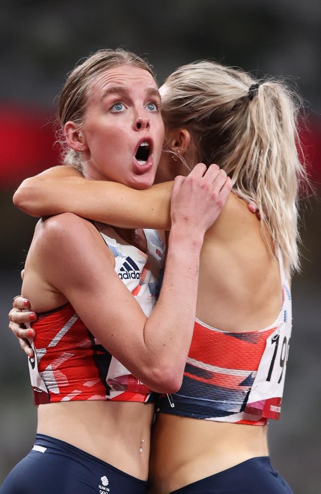 The face you make when you weren’t expecting to win a medal – 19-year-old Keely Hodgkinson of Team Great Britain reportedly said ‘What the f***’ after she picked up silver in the Women's 800m final. Picture: Michael Steele/Getty Images