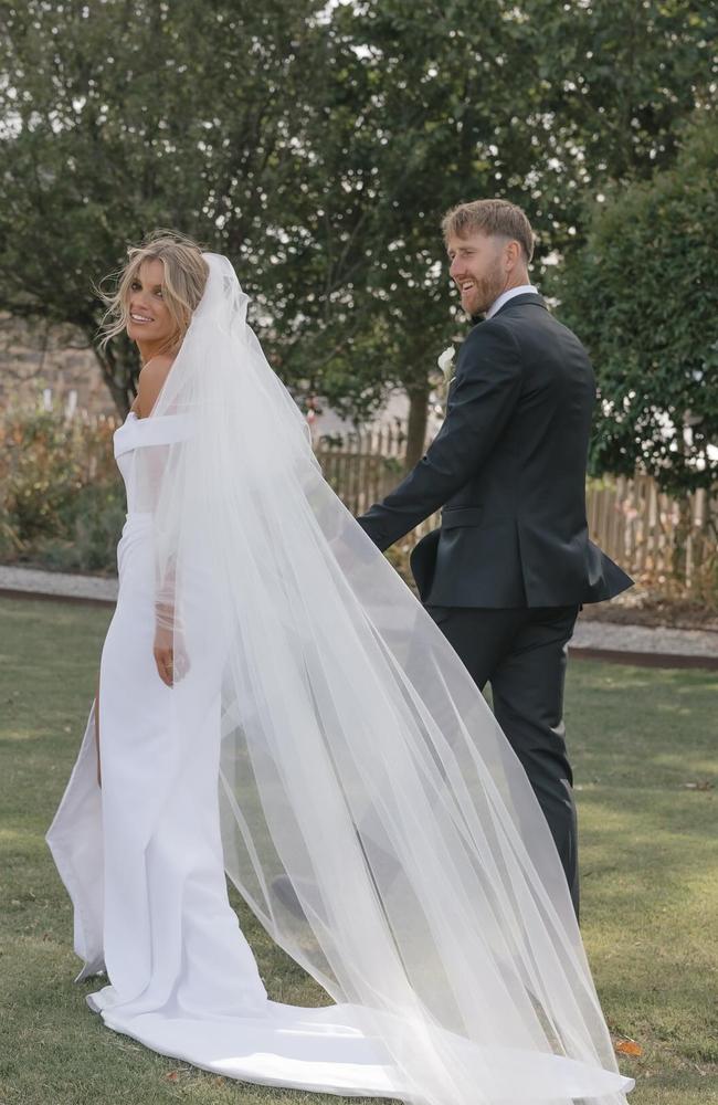 The pair married in Victoria. Picture: Bianca Virtue Photographer