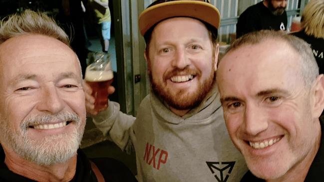 Perth-based Phat Brew Company co-founder Travis Moore (pictured middle) also believes the big players have forced craft brewers out of tap space in a lot of venues. Picture: Supplied