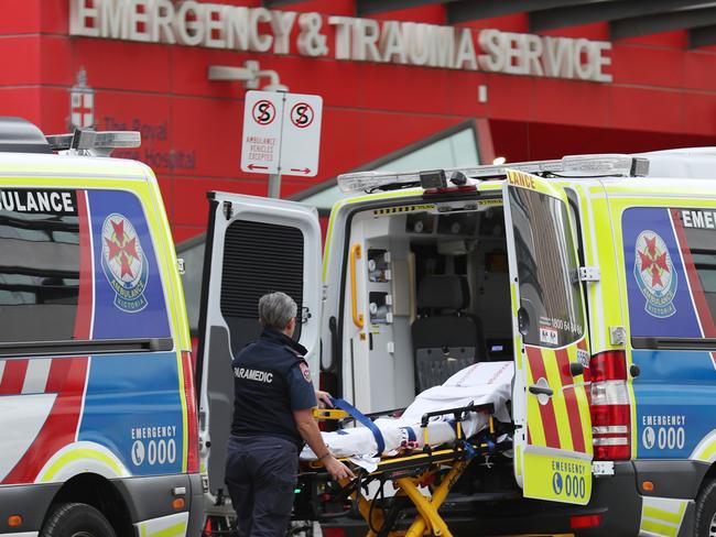 MELBOURNE, AUSTRALIA - NewsWire Photos MAY 07 2021:  STOCK, Ambulances in Melbourne at the Royal Melbourne Hospital.  Picture: NCA NewsWire / David Crosling