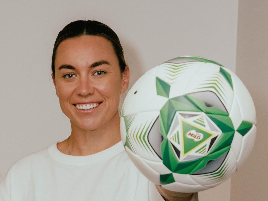 Matildas' goalkeeper Mackenzie Arnold has launched a petition to have Milo included as a question on the Australian Citizenship Test. Photo: Scott Ehler