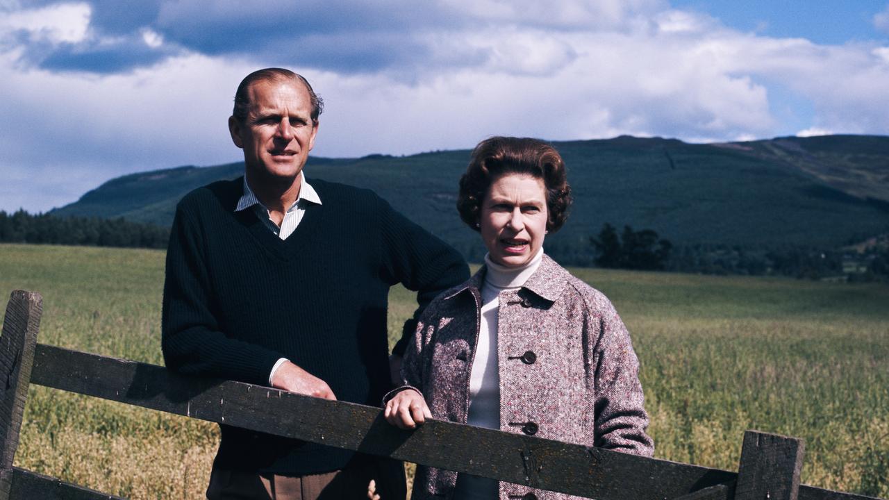 Queen Elizabeth II and Prince Philip at Balmoral, Scotland, 1972. Picture: Fox Photos/Getty Images