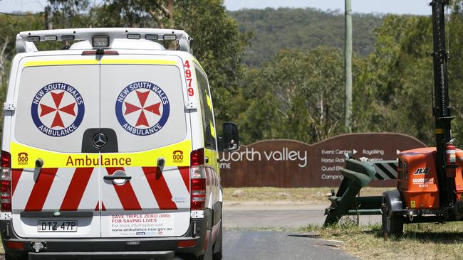 Emergency Services arrive at Glenworth Valley. Picture: Tim Pascoe