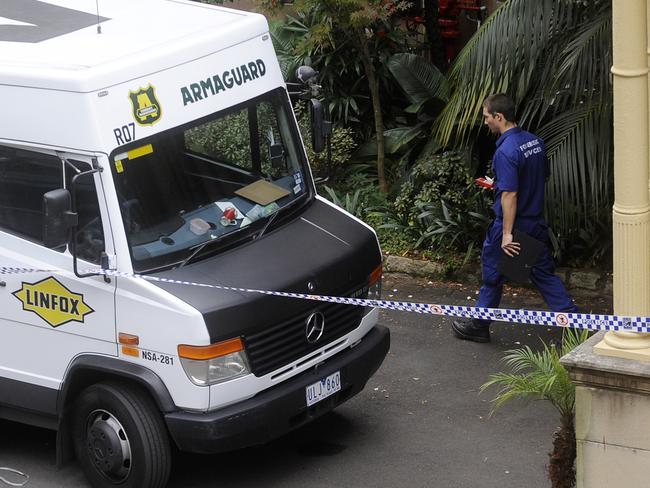 Police investigated the $6m armoured truck heists in 2009. Picture: Alan Place