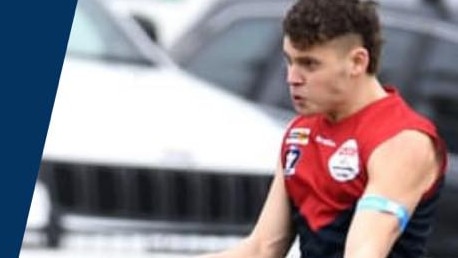 Liam Serra is a Shepparton United half back on the rise in the competition. Picture: Shepparton United Football Netball Club.