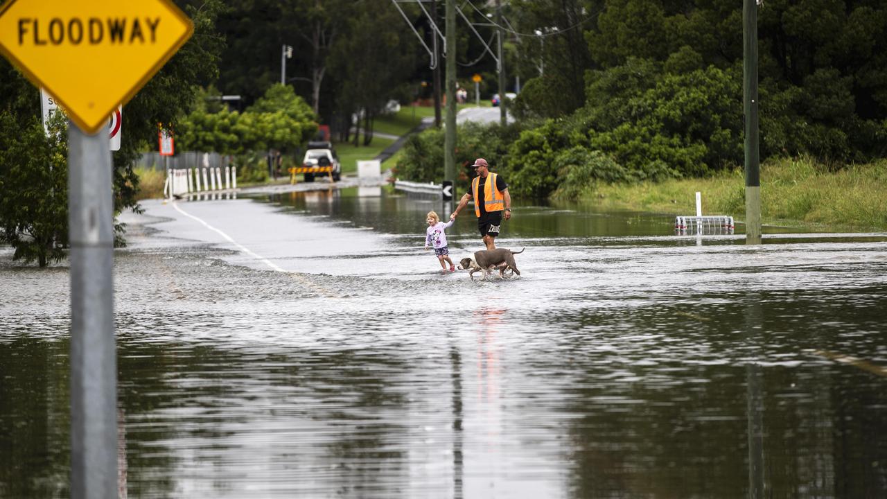 Flooding on the Gold Coast. Chisolm Road, Carrara. Picture: NIGEL HALLETT