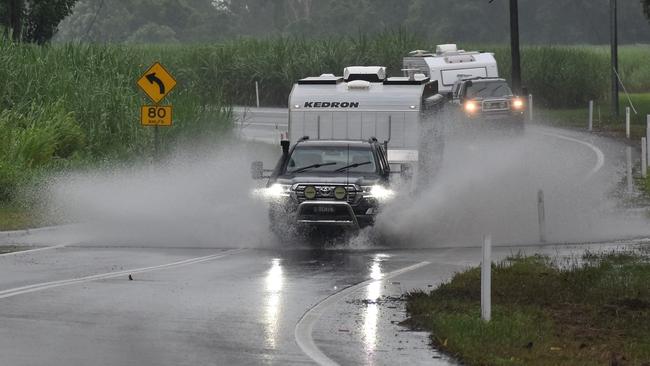 The notoriously dangerous and flood-prone section of the Bruce Highway between Ingham and Innisfail have been labelled among the worst sections of the road by RACQ. Picture: Cameron Bates