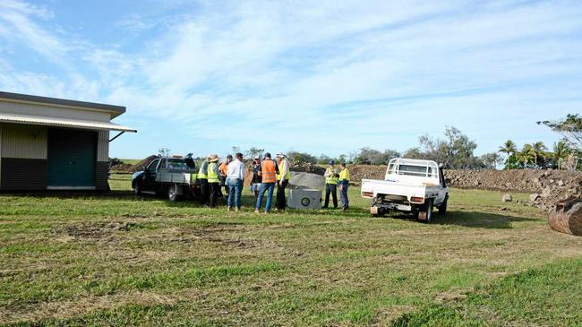 Bundaberg Regional Council engineers meet on-site at Bargara Headlands. Picture: Chris Burns