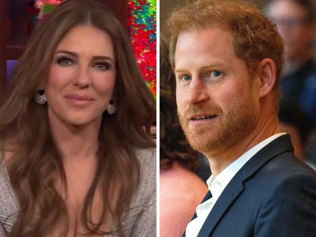 Elizabeth Hurley has responded to rumours she took Prince Harry's virginity.