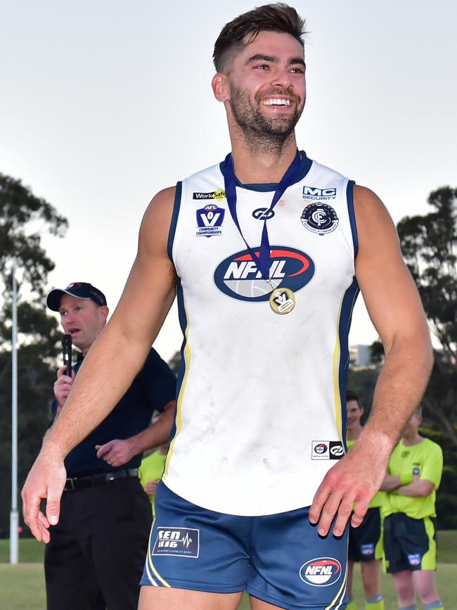 Nick Riddle was named Northern’s best on ground. Picture: Stephen Harman