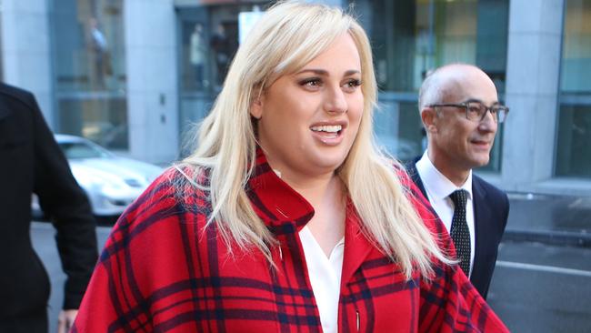 Rebel Wilson arrives at the Supreme Court. Picture: AAP