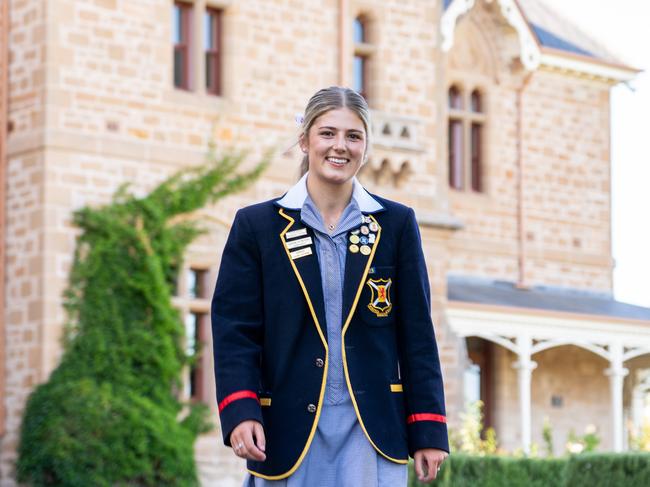 Year 12 student Olivia Baker hopes to pursue a veterinary career in a regional area.