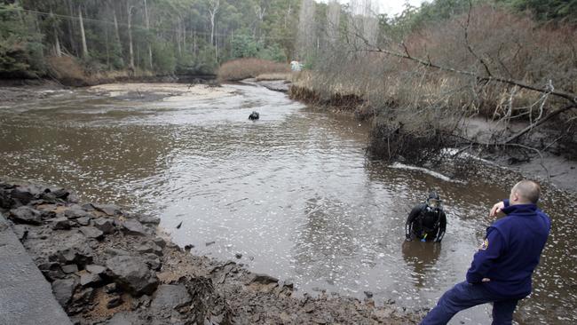 Tasmania Police search for Helen at the Fern Glade Reserve near Burnie.