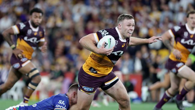 Billy Walters is one of the most improved players of the season, scoring a double to help the Broncos qualify for a grand final. Photo Steve Pohlner