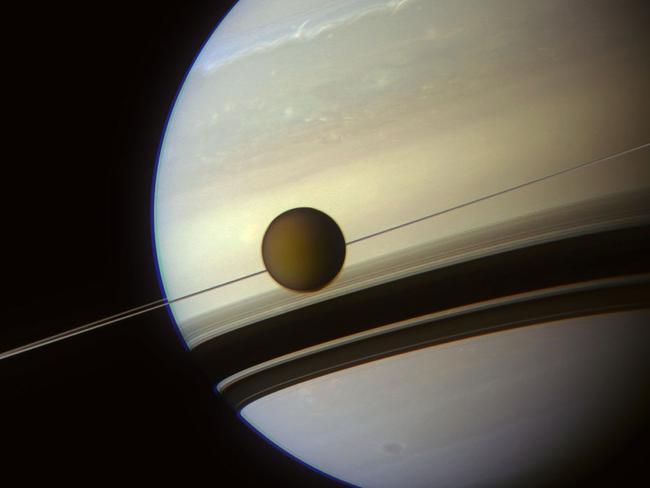 Saturn's largest and gaseous moon, Titan, from NASA's spacecraft Cassini. Picture: NASA