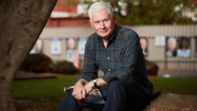 John Rau on election day in March. Picture: AAP / Matt Loxton