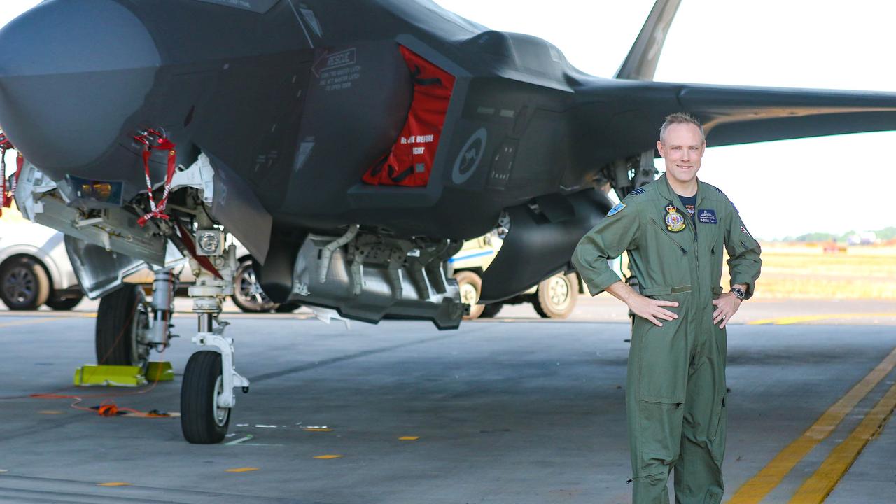 3rd Squadron CO Wing Commander Matthew Harper as one of RAAF's new additions , The F-35A Lightning 2 will be among 50 fighting planes involved in Exercise Arnhem Thunder 21 over the Top End . Picture Glenn Campbell