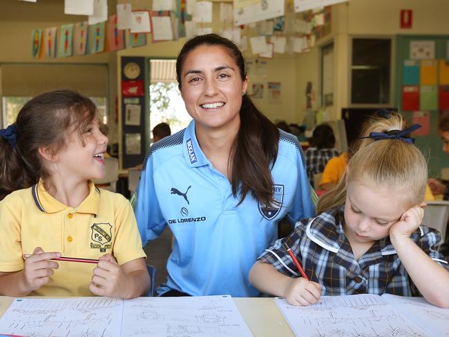 Polias juggles her teaching career with training and playing. Pic: Richard Dobson