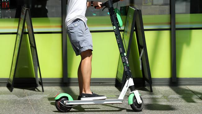 Lime scooters will remain in Brisbane. Picture: Liam Kidston