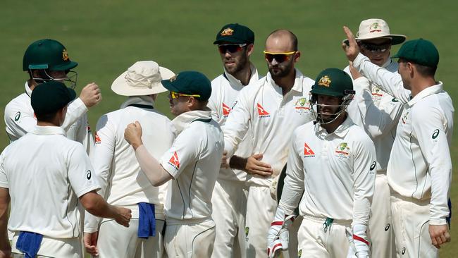 Nathan Lyon picked up four wicekts but conceded 162 runs.