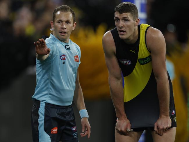 AFL umpiring has been a hot topic lately. Picture: Michael Klein