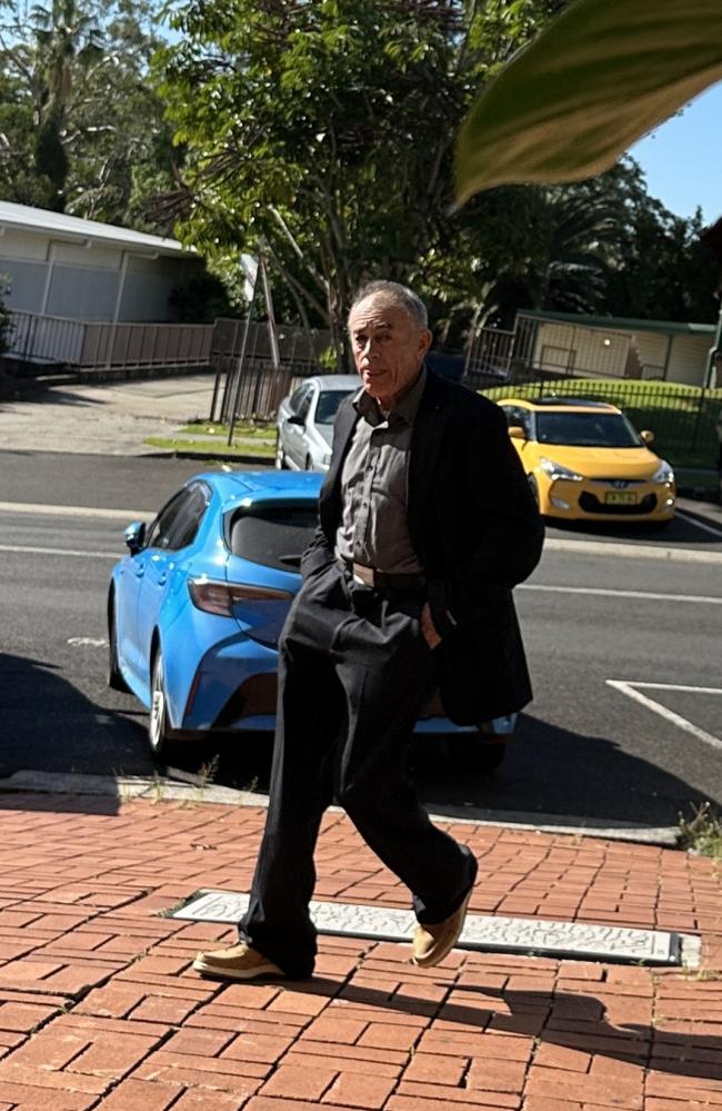 Neale James Johnson outside Lismore Local Court. He was contesting a common assault charge.