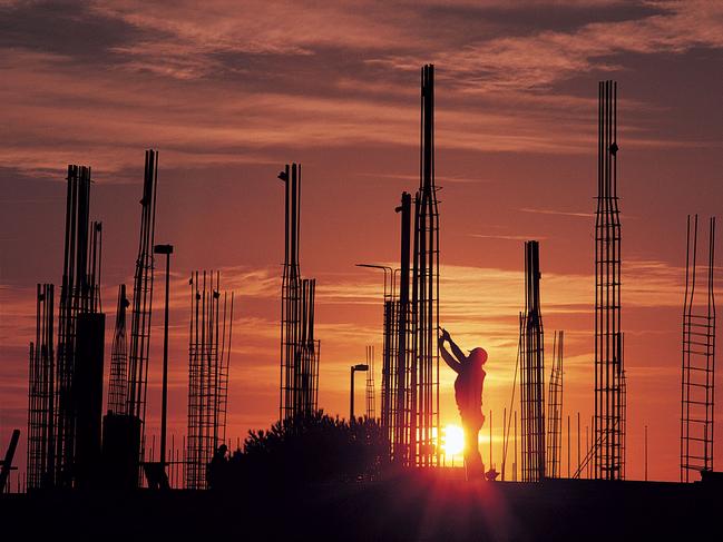 Construction worker on building site