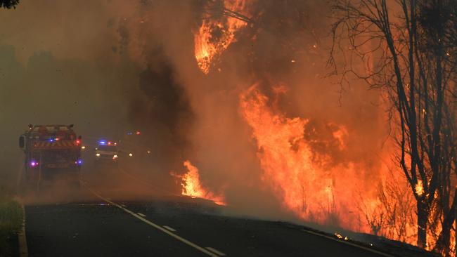 The intensity of the 2019 bushfires has been viewed as an early indication of what a hotter and drier climate – caused by climate change – will have in store for the North Coast in the future. (AAP Image/Dan Peled)