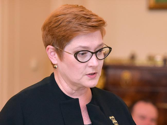 Australian Foreign Minister senator Marise Payne. Picture: AFP