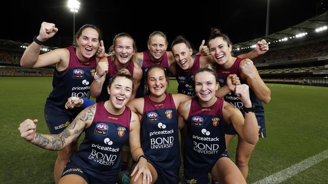 Spoonsorship is more than a ticket to the game. The AFLW Lions players. (Image/Josh Woning)