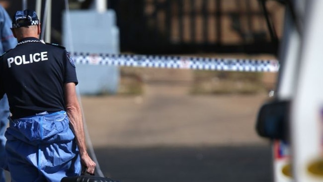 A man has died in the CBD this morning. Police have cordoned off the area on Wood St to investigate (File photo)