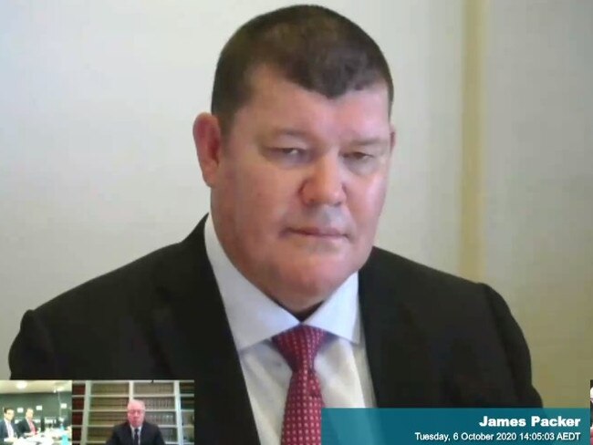 James Packer at the NSW casino inquiry