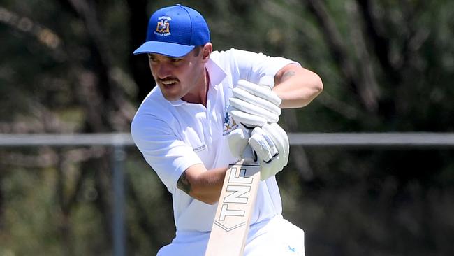 Captain-coach Nick Lynch has been in good form with the bat for Macleod. Picture: Andy Brownbill